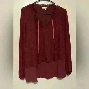Women's Juicy Couture Layered Flounce Blouse - Size Medium